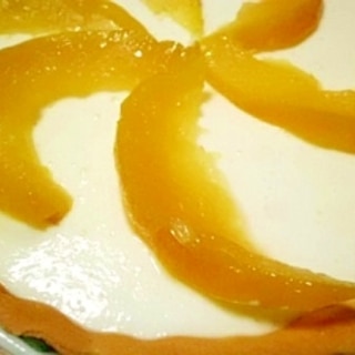 オレンジのレアチーズ風　ヨーグルトケーキ